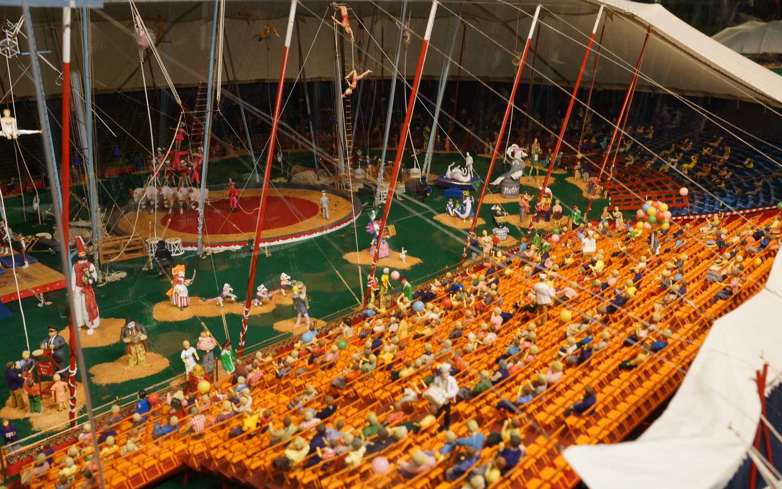 The interior of the big top