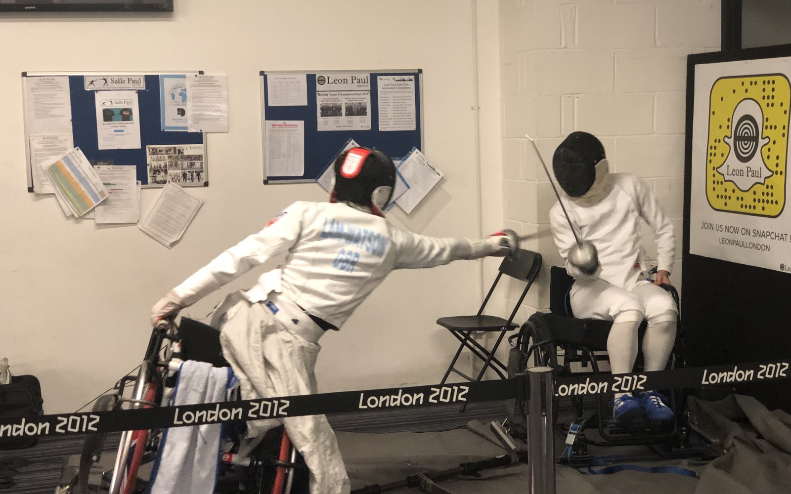 para-olympians practising 