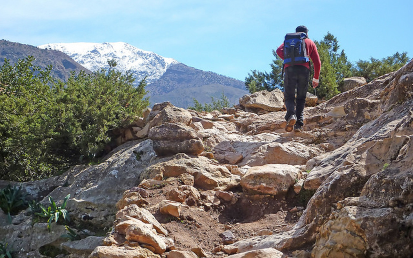 Kasbah Angour guide leads the way.