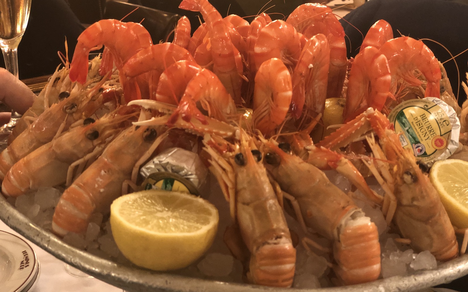 Langoustines and prawns