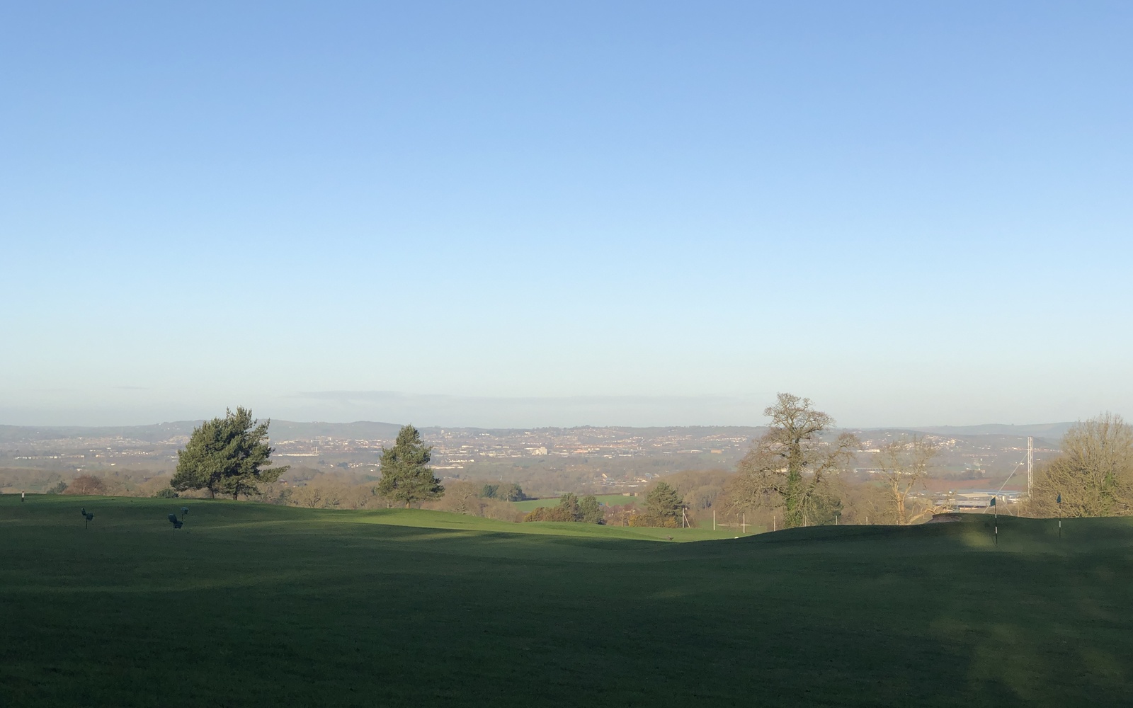 Early morning jogging view