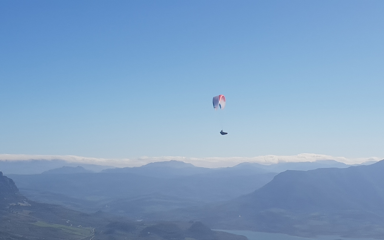 Up up and away in the distance
