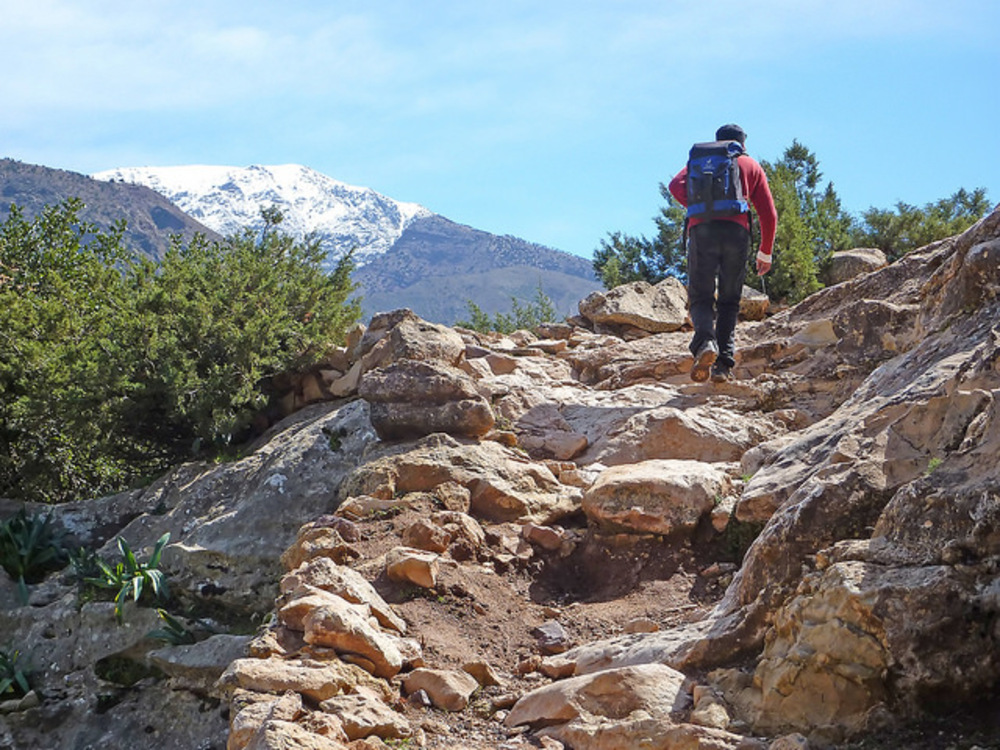 Kasbah Angour guide leads the way.