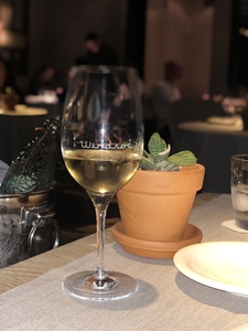 A glass of wine...